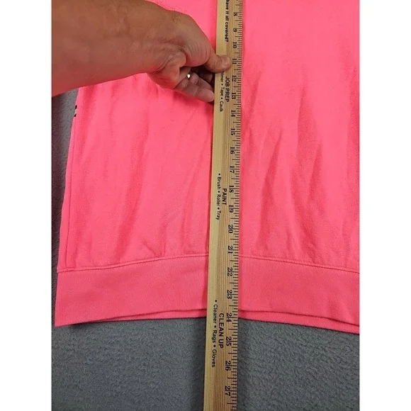 Y2K Victorias Secret Pink Full Zip Hoodie Size Medium Pink Fleece '14 - Picture 7 of 8